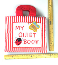 My Quiet Activity Cloth Book - Stripe RED