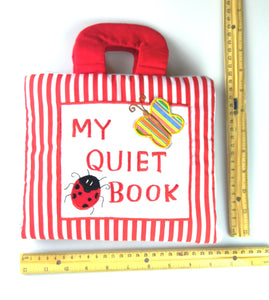 My Quiet Activity Cloth Book - Stripe RED