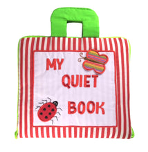 My Quiet Activity Cloth Book - Stripe Red (V1)