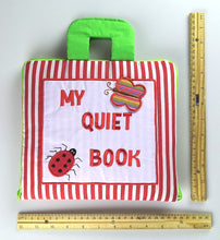 My Quiet Activity Cloth Book - Stripe Red (V1)