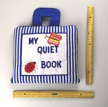 My Quiet Activity Cloth Book - Stripe BLUE