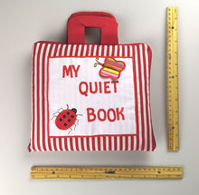 My Quiet Activity Cloth Book - Stripe Red (V2)