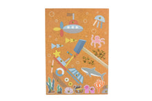 Kaper Kidz - Wooden Tap a Shape Set in Bookcase -UNDERWATER WORLD