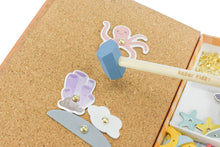 Kaper Kidz - Wooden Tap a Shape Set in Bookcase -UNDERWATER WORLD