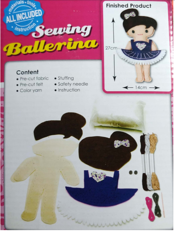 Ballerina doll top making kit