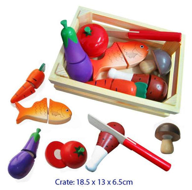Fun Factory - Wooden Cutting Food Crate with Knife