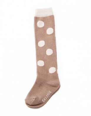 Skeanie Knee-hi Socks Fawn Dots