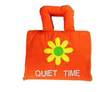 My Quiet Time Activity Cloth Book - Orange
