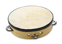 Fun Factory Wooden Tambourine with Skin (20cm)
