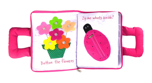 My Quiet  Activity Cloth Book - Pink