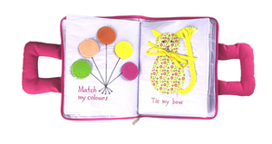 My Quiet  Activity Cloth Book - Pink