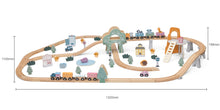 PolarB by Viga - 92 pcs Wooden TRAIN Set