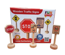 Fun Factory - 20 Pcs Wooden Traffic Sign