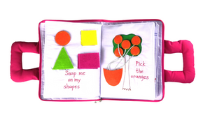 My Quiet  Activity Cloth Book - Pink