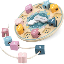 PolarB - Wooden Shape Sorting Clock and lacing