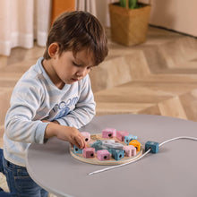 PolarB - Wooden Shape Sorting Clock and lacing