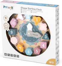 PolarB - Wooden Shape Sorting Clock and lacing