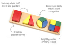 Kaper Kidz - Wooden Shape & Fraction Puzzle