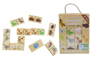 Koala Dream - 28 Pcs Bush Buddies Wooden Dominoes Australian Animal