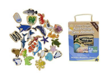 Koala Dream - 26 Pcs Wooden Magnetic Australian Sea Animals
