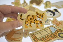 Koala Dream - 25 Pcs Wooden Magnetic Zoo Animals