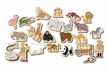 Koala Dream - 25 Pcs Wooden Magnetic Zoo Animals