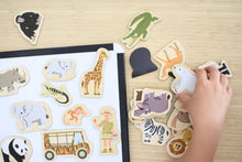 Koala Dream - 25 Pcs Wooden Magnetic Zoo Animals