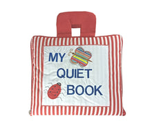 My Quiet Activity Cloth Book - Stripe Red (V2)