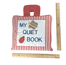 My Quiet Activity Cloth Book - Stripe Red (V2)