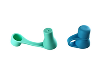 Cherub Baby - Silicone Food Pouch Soft Spouts 2PK (Blue & Green)