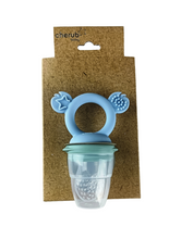 Cherub Baby Silicone Fresh Food Feeder - Cerulean/Sage