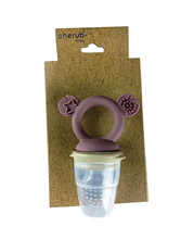 Cherub Baby Silicone Fresh Food Feeder - Dusty rose/Sand