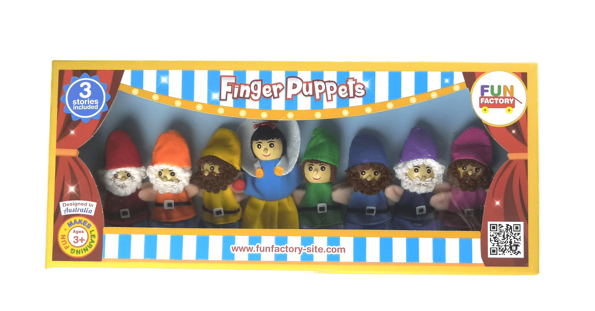 Snow white deals finger puppets