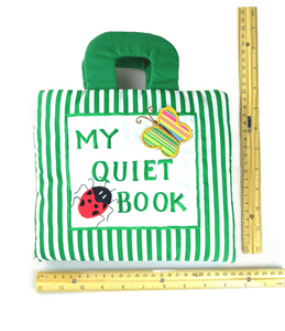 My Quiet Activity Cloth Book - Stripe Green