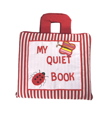 My Quiet Activity Cloth Book - Stripe Red (V3)