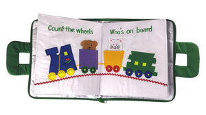 My Quiet Activity Cloth Book - Stripe Green (V3)