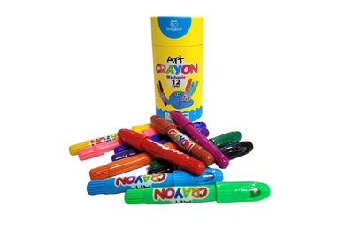 Tookyland Silky Washable  Crayons - 12 Colours