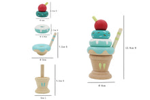 Kaper Kidz - Wooden Stacking Ice Cream Strawberry