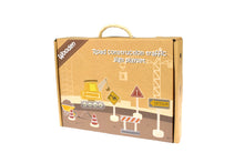 12 Pcs Wooden Construction Road Sign