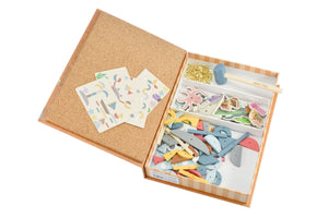 Kaper Kidz - Wooden Tap a Shape Set in Bookcase -UNDERWATER WORLD