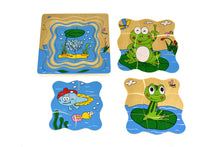 Kaper Kidz - Wooden Frog 4 layers puzzle