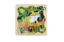 Koala Dream - Wooden Green Tree Frog 4 layers Life Cycle puzzle