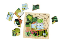 Koala Dream - Wooden Green Tree Frog 4 layers Life Cycle puzzle