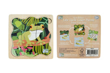 Koala Dream - Wooden Green Tree Frog 4 layers Life Cycle puzzle