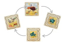 Koala Dream - Wooden Emu 4 layers Life Cycle puzzle