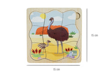 Koala Dream - Wooden Emu 4 layers Life Cycle puzzle