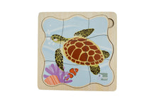 Koala Dream - Wooden Green Sea Turtle 4 layers Life Cycle puzzle