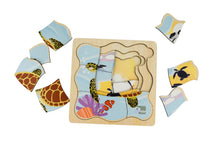 Koala Dream - Wooden Green Sea Turtle 4 layers Life Cycle puzzle