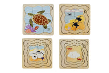 Koala Dream - Wooden Green Sea Turtle 4 layers Life Cycle puzzle