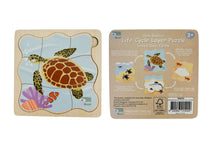 Koala Dream - Wooden Green Sea Turtle 4 layers Life Cycle puzzle